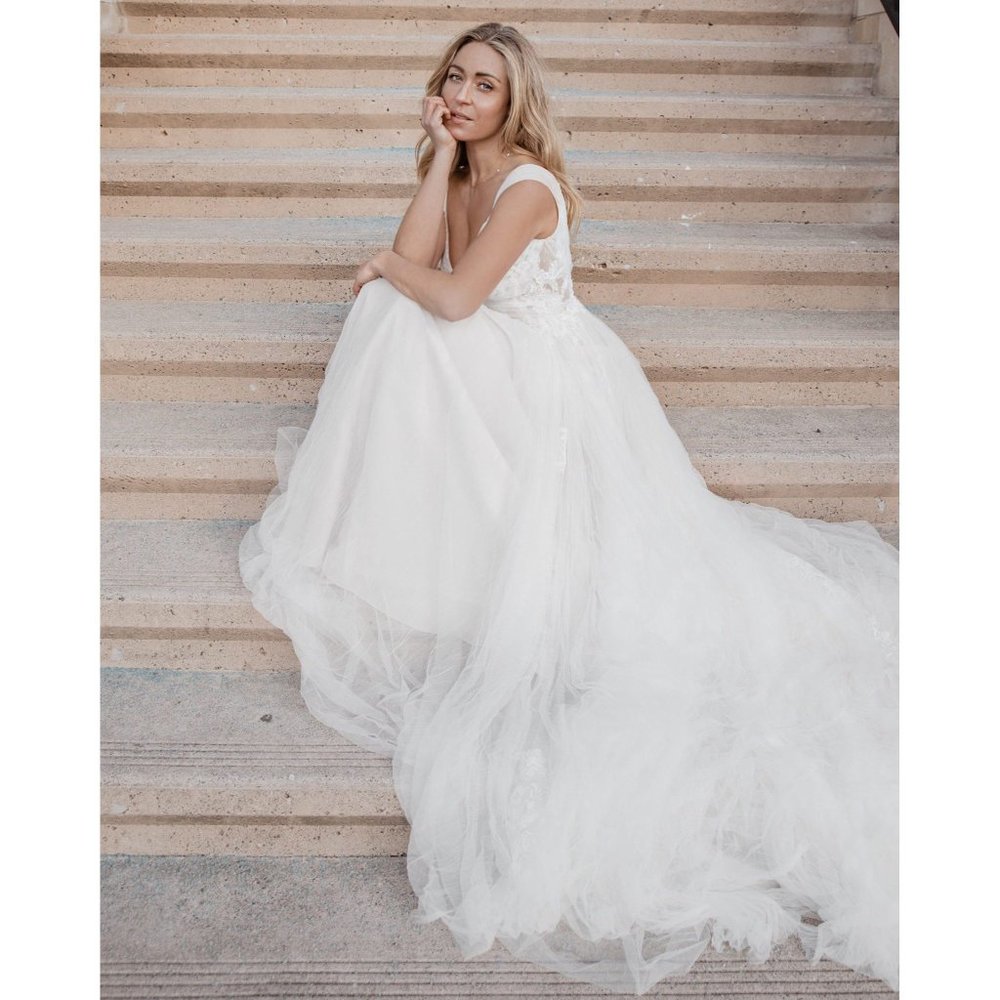 BHLDN Watters Malone Wedding Gown Size 4 - Picture 5 of 5